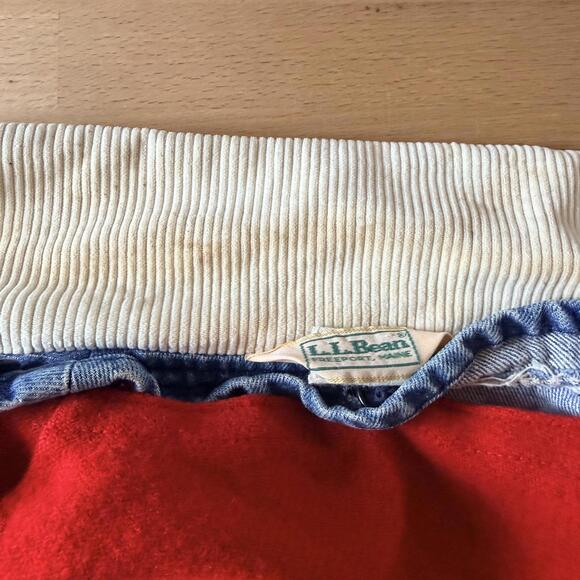 Vintage L.L. Bean Denim Barn Coat Blanket Lined Chore Jacket USA Freeport Maine - Picture 9 of 9